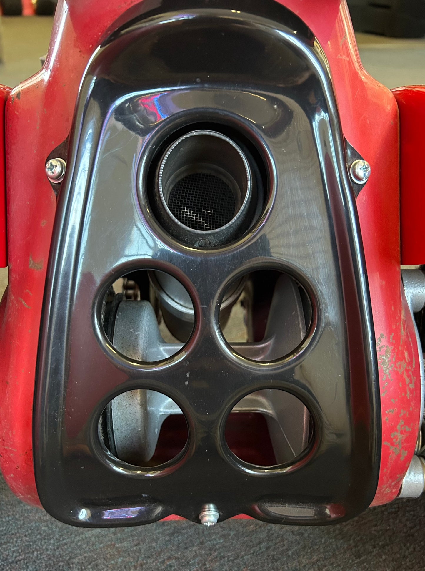 1973 atc70 reproduction rear heat shield (black plastic)