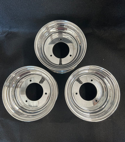 Spangler's 7" 3/100 polished aluminum wheel set